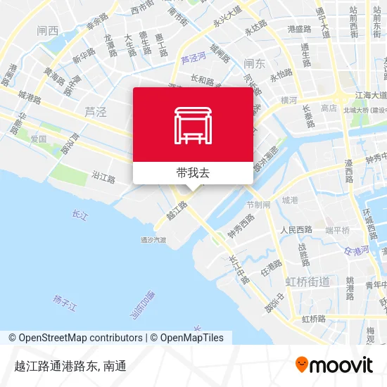 越江路通港路东地图