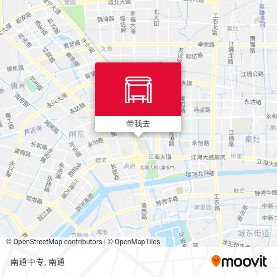 南通中专地图