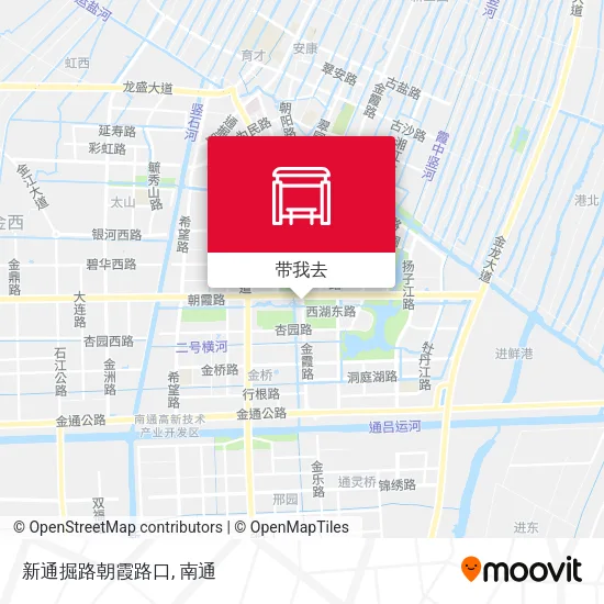 新通掘路朝霞路口地图