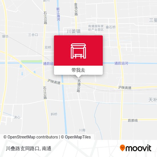 川叠路玄同路口地图