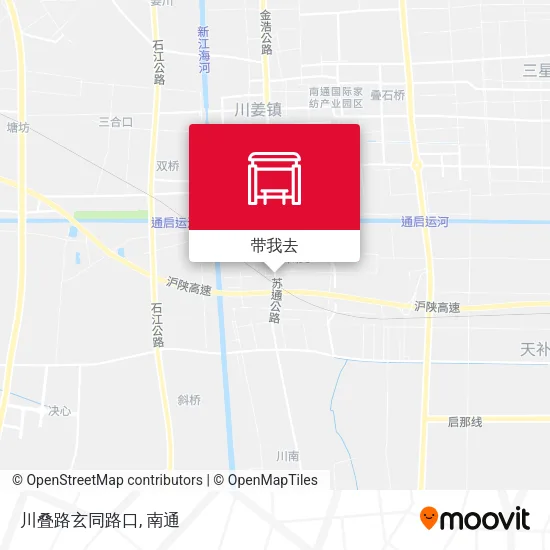 川叠路玄同路口地图