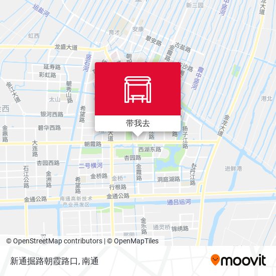 新通掘路朝霞路口地图
