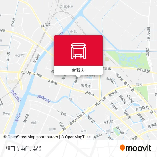 福田寺南门地图