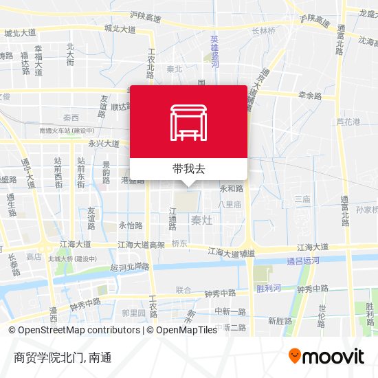 商贸学院北门地图
