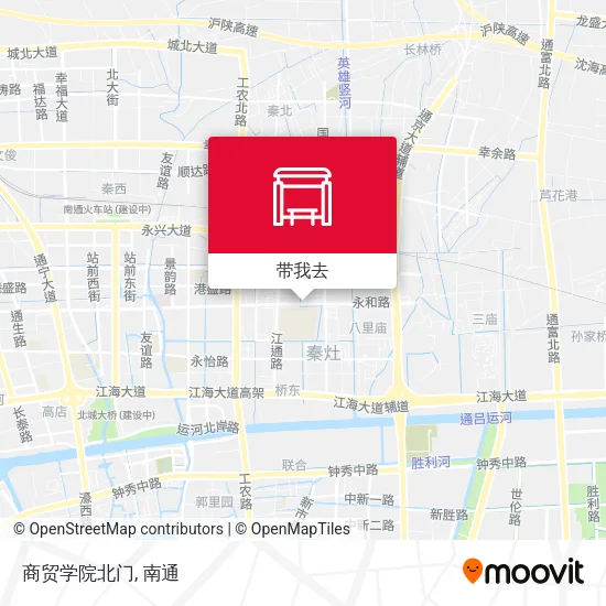 商贸学院北门地图