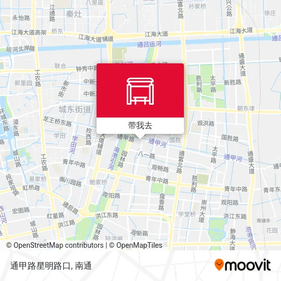 通甲路星明路口地图