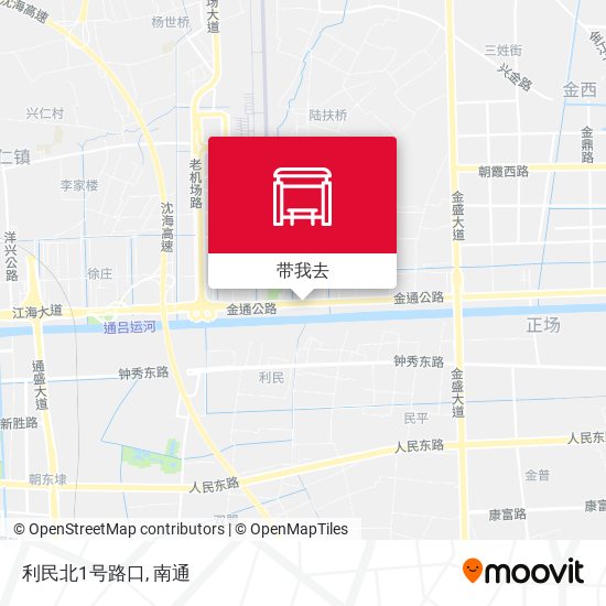 利民北1号路口地图