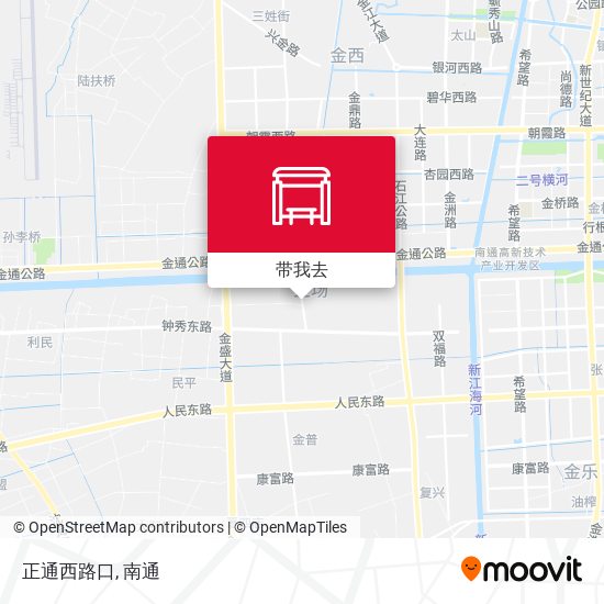 正通西路口地图