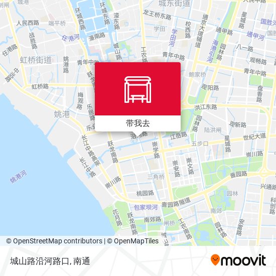 城山路沿河路口地图