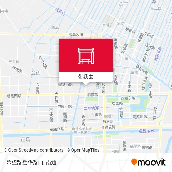 希望路碧华路口地图