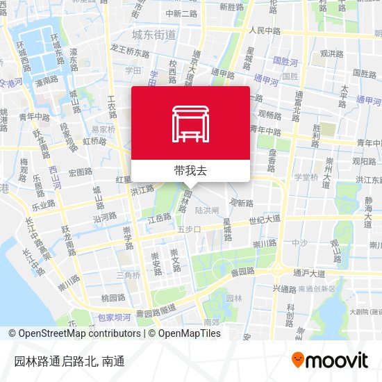 园林路通启路北地图
