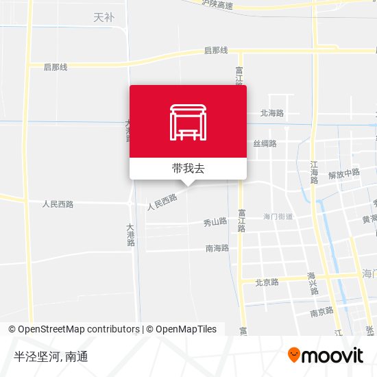 半泾坚河地图