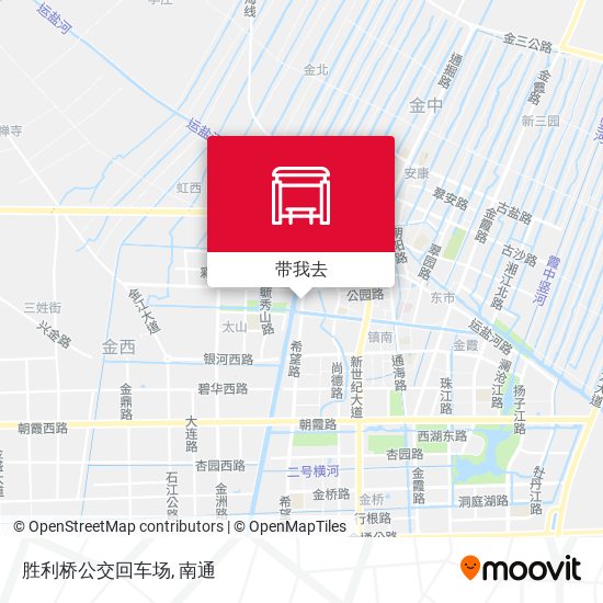 胜利桥公交回车场地图
