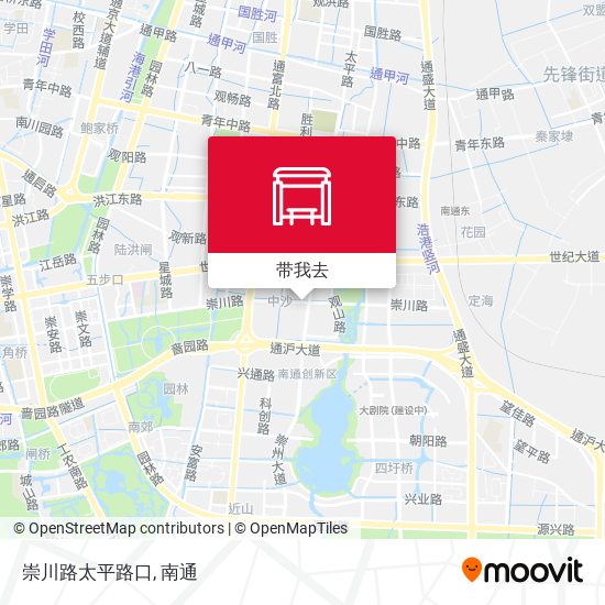 崇川路太平路口地图