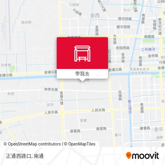 正通西路口地图