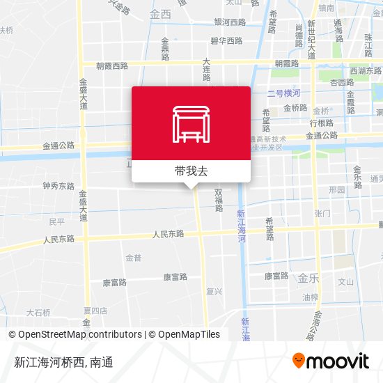 新江海河桥西地图