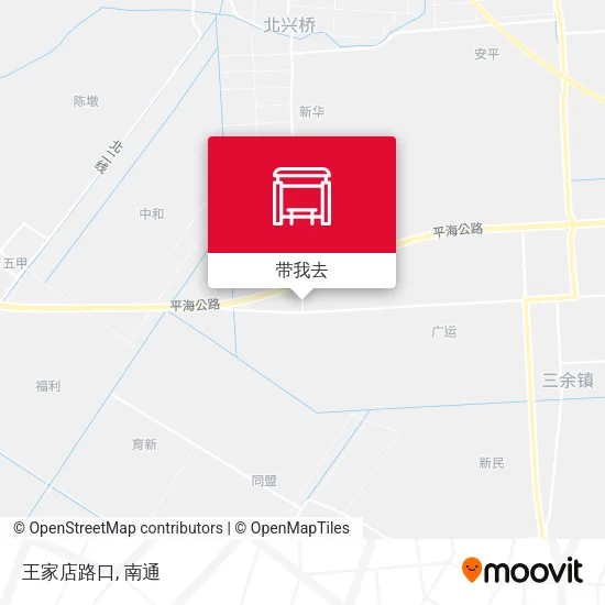 王家店路口地图