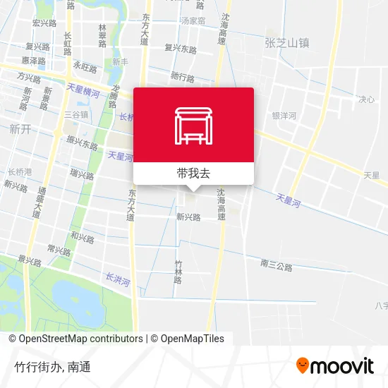 竹行街办地图