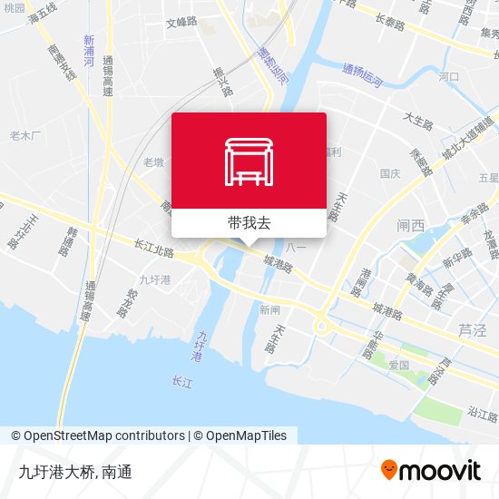 九圩港大桥地图