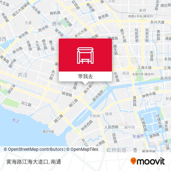 黄海路江海大道口地图