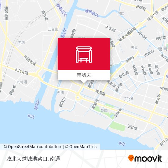 城北大道城港路口地图
