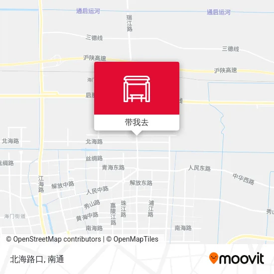 北海路口地图