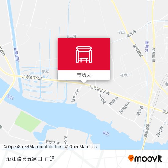 沿江路兴五路口地图