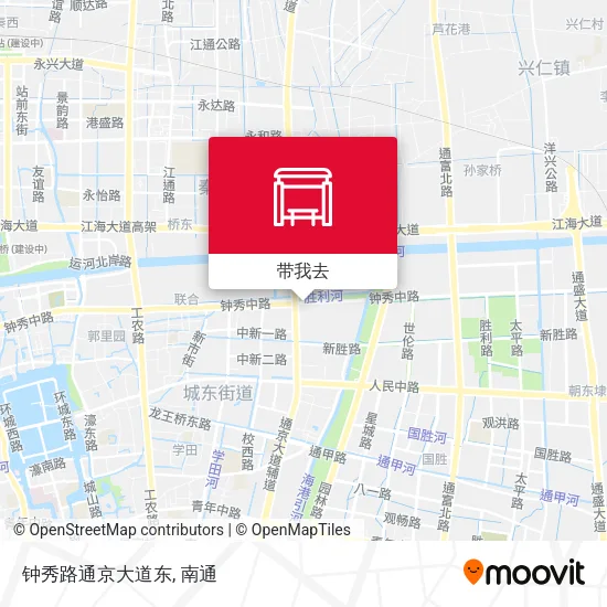 钟秀路通京大道东地图