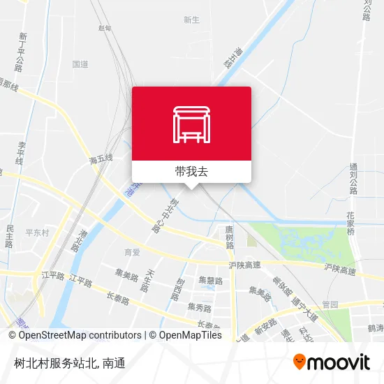 树北村服务站北地图