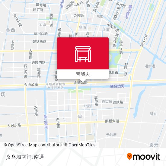 义乌城南门地图