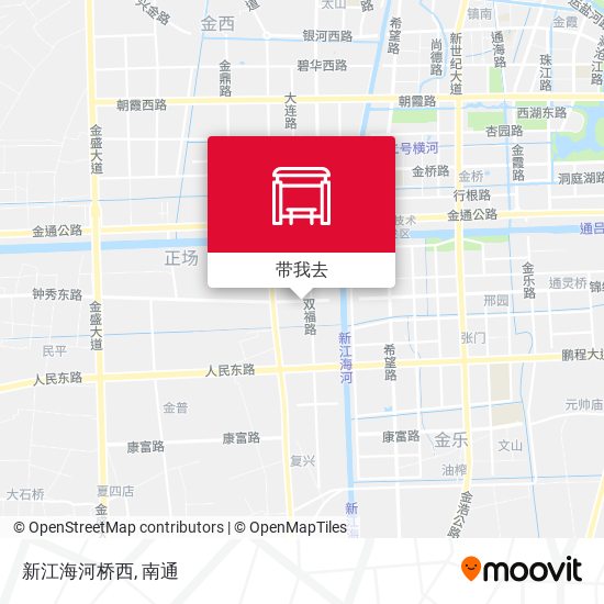 新江海河桥西地图
