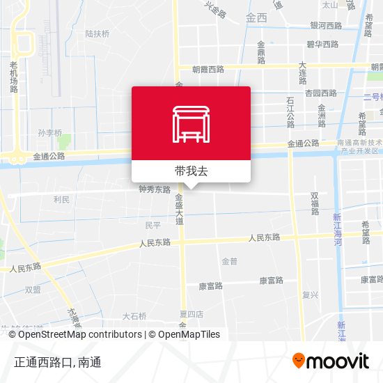 正通西路口地图