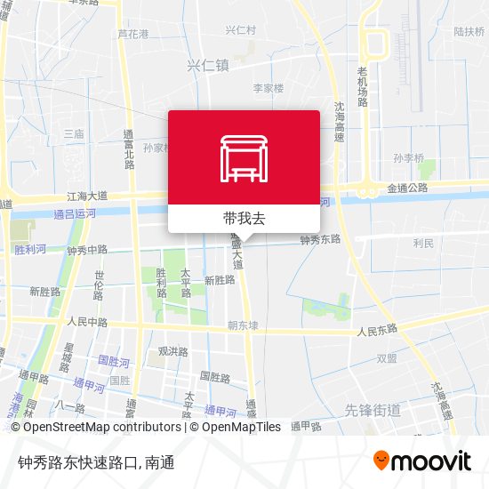 钟秀路东快速路口地图