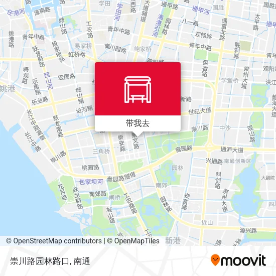 崇川路园林路口地图