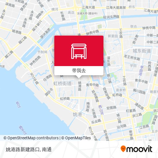 姚港路新建路口地图