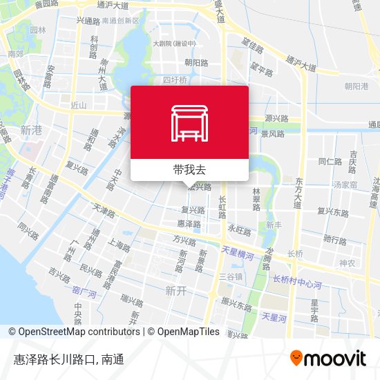 惠泽路长川路口地图