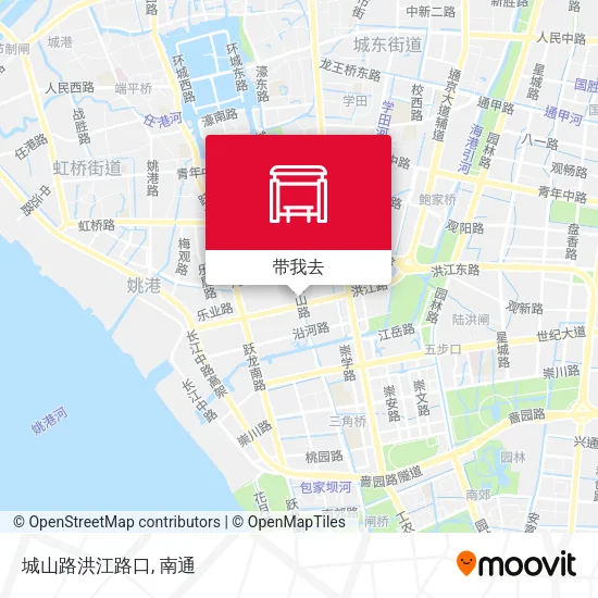 城山路洪江路口地图