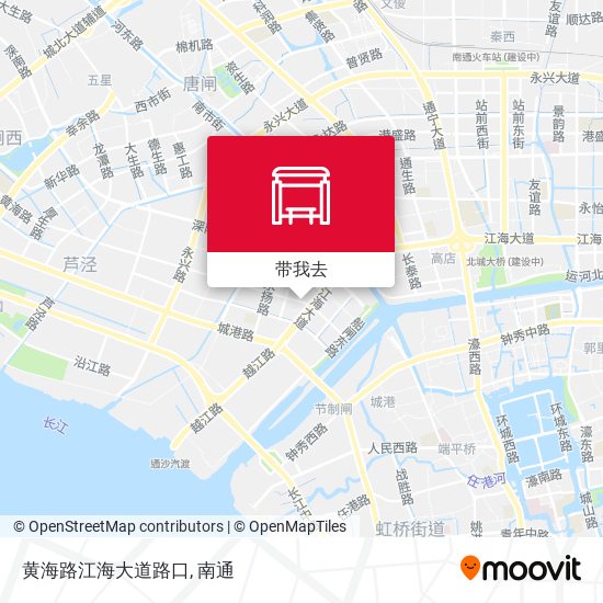 黄海路江海大道路口地图