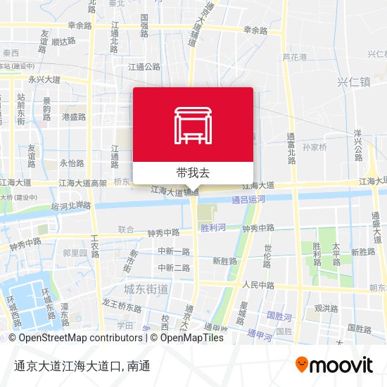 通京大道江海大道口地图