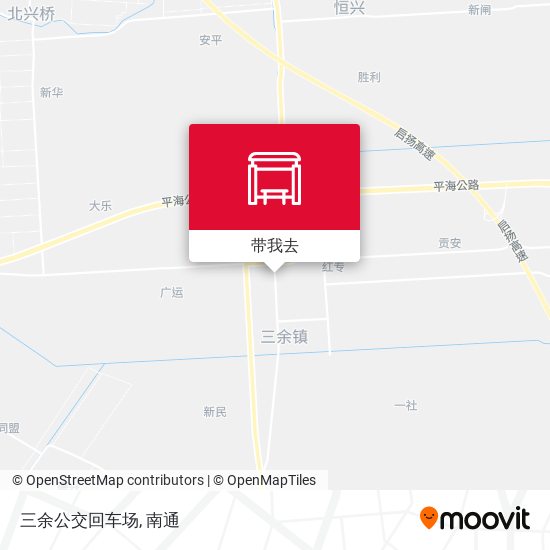 三余公交回车场地图