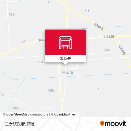 三余镇政府地图