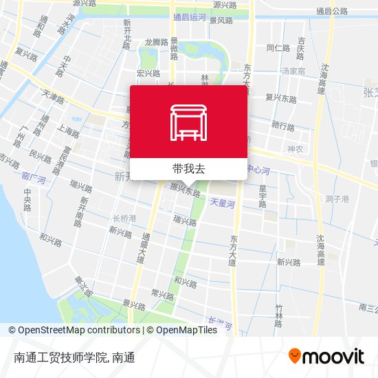 南通工贸技师学院地图