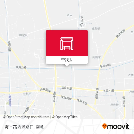 海平路西竖路口地图