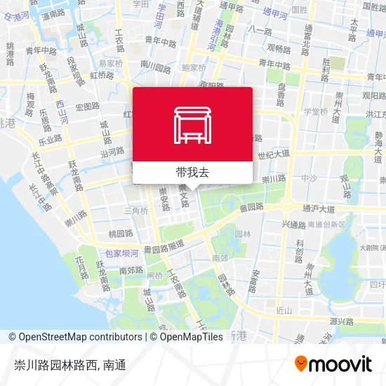 崇川路园林路西地图