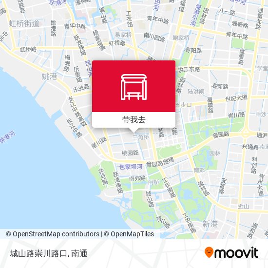 城山路崇川路口地图