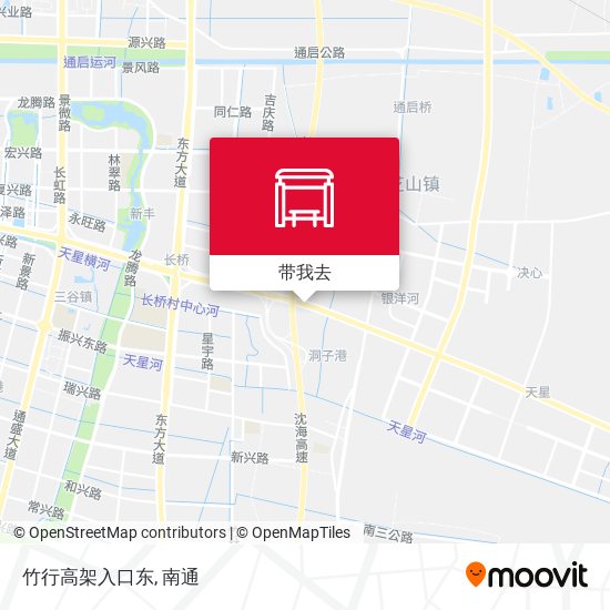 竹行高架入口东地图