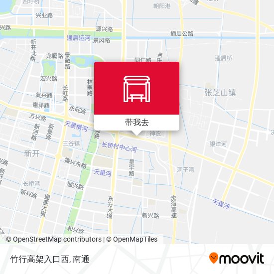 竹行高架入口西地图
