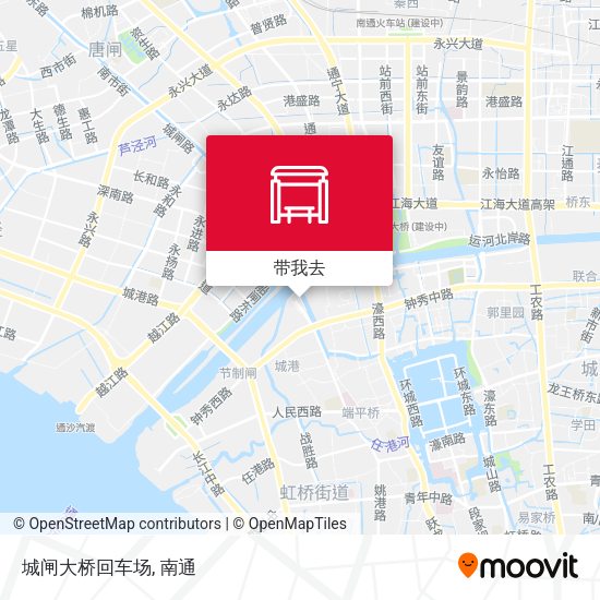 城闸大桥回车场地图
