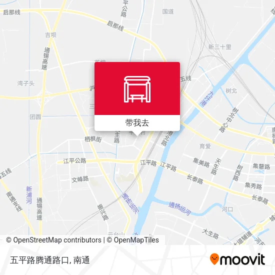 五平路腾通路口地图