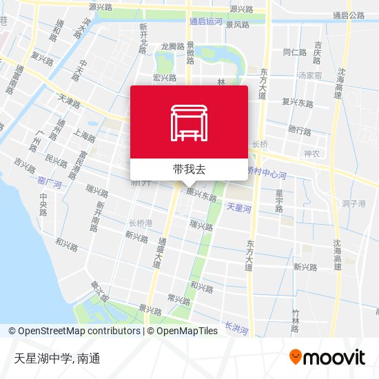 天星湖中学地图
